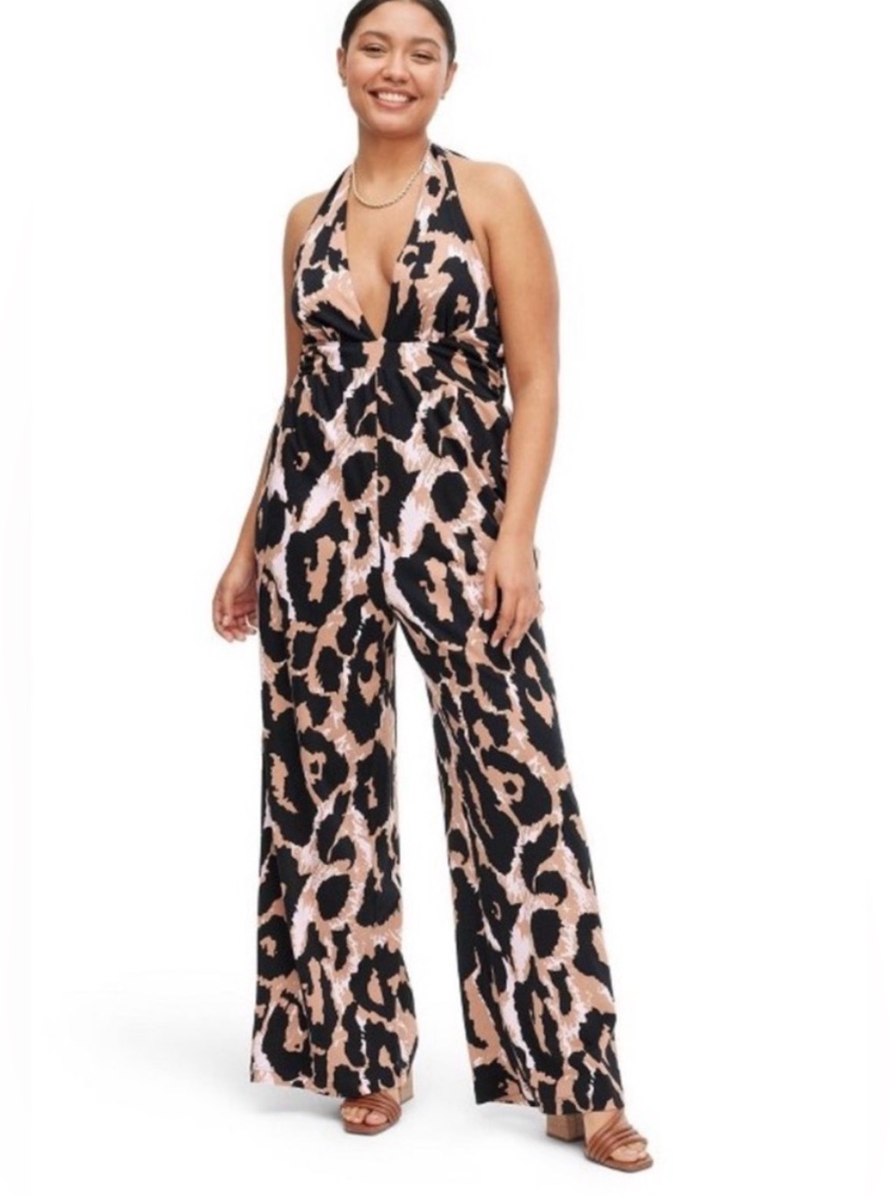 Cotton Diane Von Furstenberg Wide-Leg Jumpsuit xxl